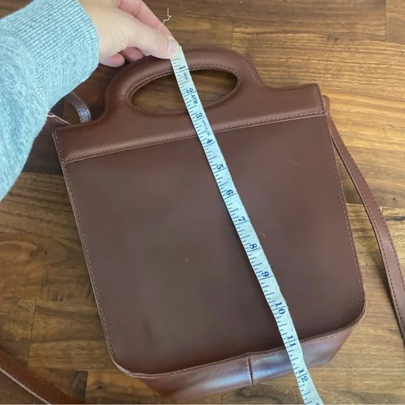 NWT Madewell The Toggle Crossbody Bag In Cherry Wood - Picture 10 of 12